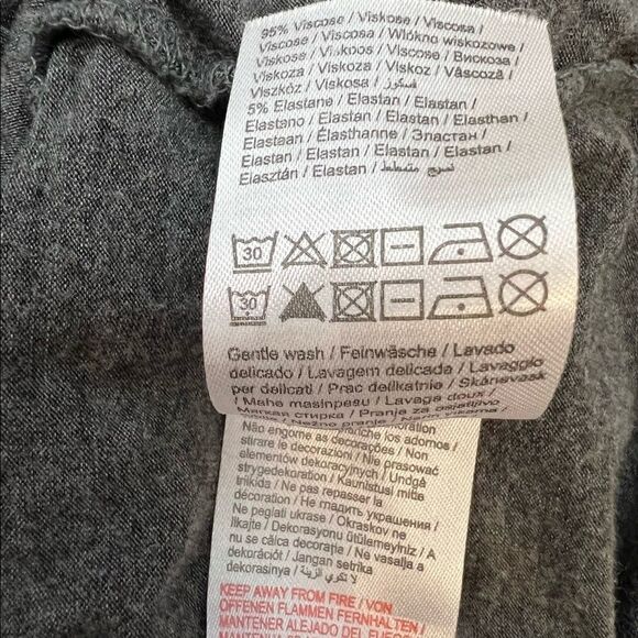 NOISY MAY Grey Cream Lace Top Open Back Sleeveless Wide Strap Lightweight Tank M - Picture 10 of 10